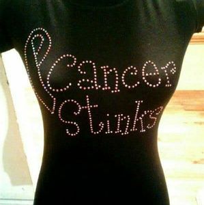 Ladies CANCER STINKS Tee
